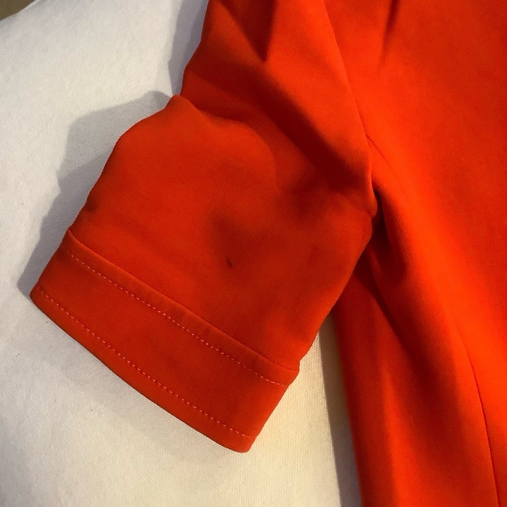 KORS Michael Kors Womens Orange Polo Dress Size 4 Short Sleeve Wool Spandex - Picture 8 of 8